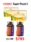 COMBO SUPER POWER 1 - SUPER FUCOIDAN LIQUID 5,357MG & FUGARICUS フコイダン力＆アガリクス
