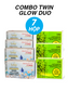 COMBO TWIN GLOW DUO 7 BOXES - SUPER COLLAGEN BIRD'S NEST PLUS & POWDER 7,000MG コラーゲンデュオ