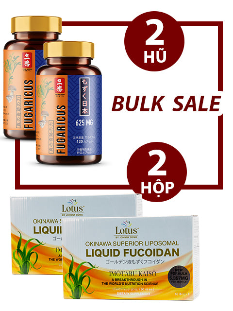 BULK SALE COMBO - SUPER FUCOIDAN LIQUID 5,357MG & FUGARICUS 625MG