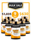 BULK SALE SAVING 9 HŨ - PREMIUM CORDYCEPS SÂM TRẮNG 1,030MG