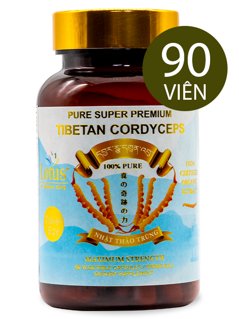 SUPER PREMIUM CORDYCEPS PURE 1,000MG - 90 VIÊN