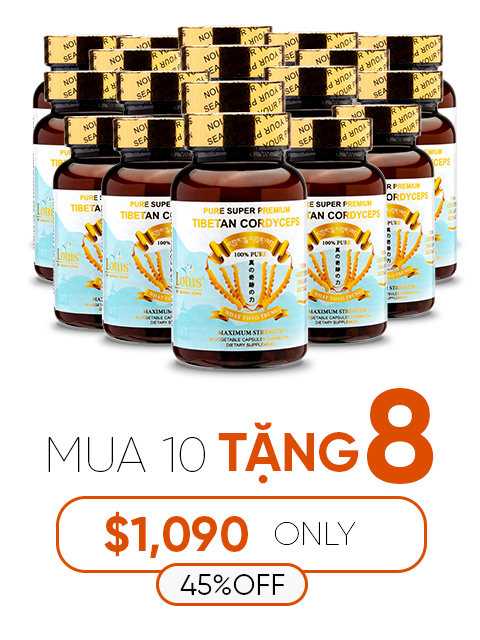 SUPER PREMIUM CORDYCEPS PURE 1,000MG - 90 VIÊN