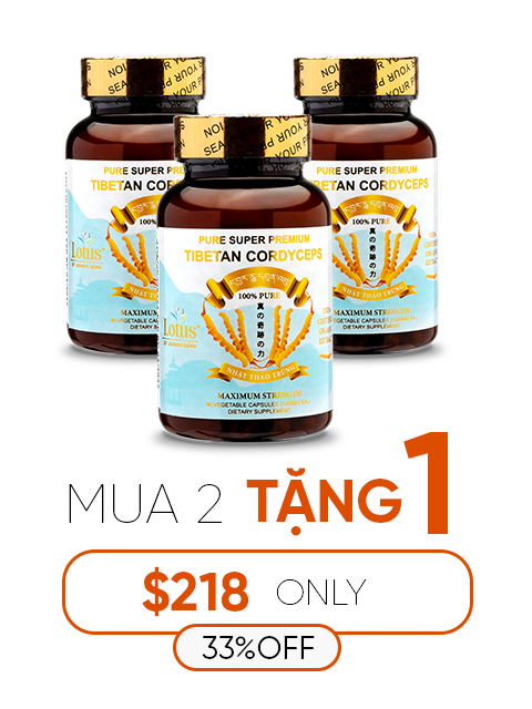 SUPER PREMIUM CORDYCEPS PURE 1,000MG - 90 VIÊN