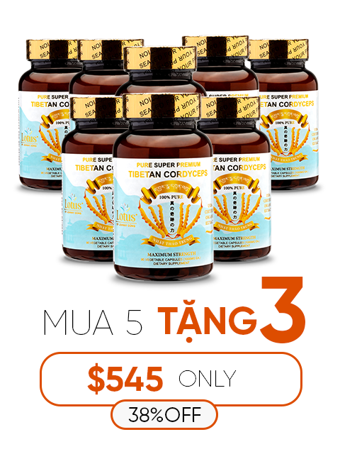 SUPER PREMIUM CORDYCEPS PURE 1,000MG - 90 VIÊN