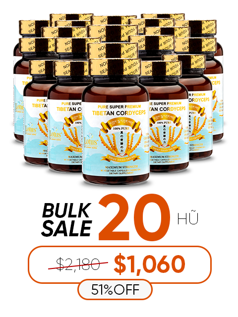 SUPER PREMIUM CORDYCEPS PURE 1,000MG - 90 VIÊN