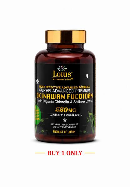 SUPER ADVANCED FUCOIDAN SHIITAKE 550MG - 180 CAPS スーパー・フコイダン 椎茸