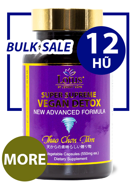 SUPER BULKSALE 12 HŨ - VEGAN DETOX MORE JUJUBE GIÚP ĐẨY ĐỘC TỐ NHUẬN TRƯỜNG