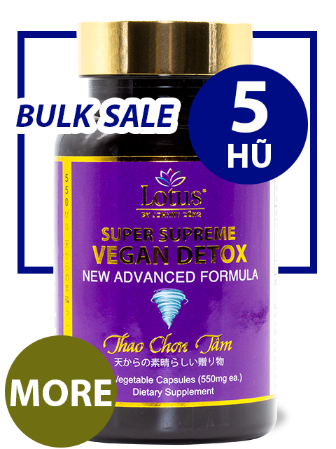 SUPER BULKSALE 5 HŨ - VEGAN DETOX MORE JUJUBE GIÚP ĐẨY ĐỘC TỐ NHUẬN TRƯỜNG