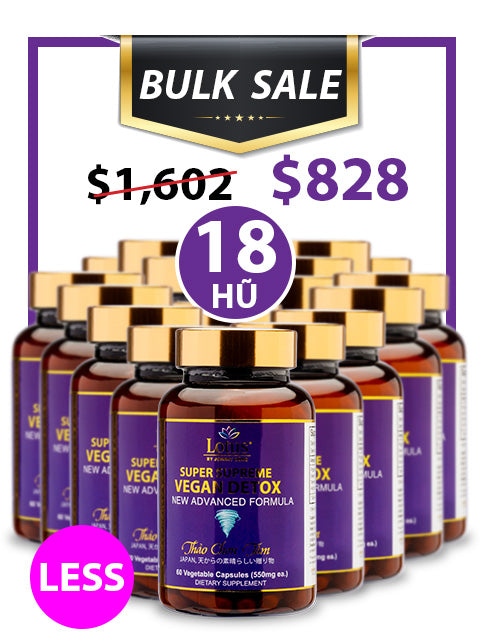 SUPER BULKSALE 18 HŨ - VEGAN DETOX LESS JUJUBE THANH LỌC ĐỘC TỐ