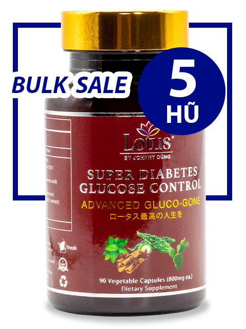 BULK SALE SAVING 5 HŨ - SUPER DIABETES GLUCO-GONE CHỐNG TIỂU ĐƯỜNG