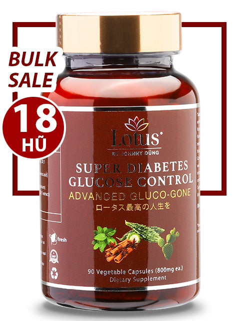 BULK SALE SAVING 18 HŨ - SUPER DIABETES GLUCO-GONE CHỐNG TIỂU ĐƯỜNG