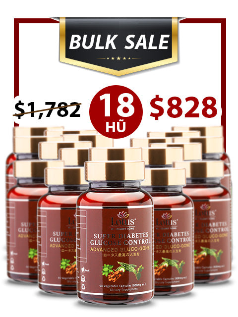 BULK SALE SAVING 18 HŨ - SUPER DIABETES GLUCO-GONE CHỐNG TIỂU ĐƯỜNG