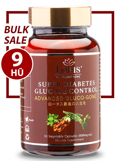 BULK SALE SAVING 9 HŨ - SUPER DIABETES GLUCO-GONE CHỐNG TIỂU ĐƯỜNG