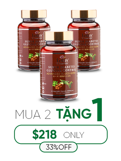 SUPER ADVANCED DIABETES - GLUCO-GONE CHỐNG TIỂU ĐƯỜNG 糖尿病対策