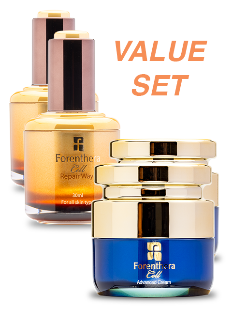 LUXURY FORENTHERA VALUE PACK - ADVANCED STEM CELL CREAM & LIFTING SERUM 줄기세포 재생 케어