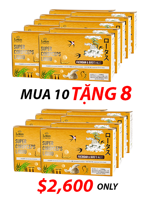 NHẬT BẢN NƯỚC UỐNG ĐÔNG TRÙNG FUCOIDAN & TỔ YẾN 冬虫夏草フコイダン＆燕の巣