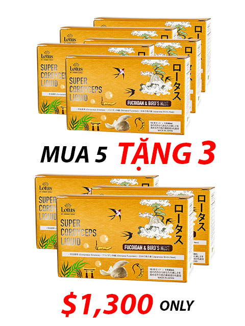 NHẬT BẢN NƯỚC UỐNG ĐÔNG TRÙNG FUCOIDAN & TỔ YẾN 冬虫夏草フコイダン＆燕の巣