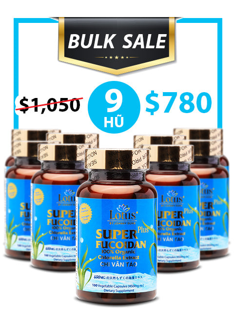 BULK SALE SAVING 9 HŨ- OKINAWA FUCOIDAN 450MG (100 CAPS)