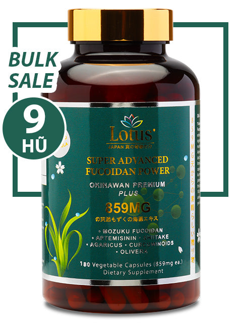 BULK SALE SAVING 9 HŨ - SUPER FUCOIDAN POWER PLUS 859MG (180 CAPS)