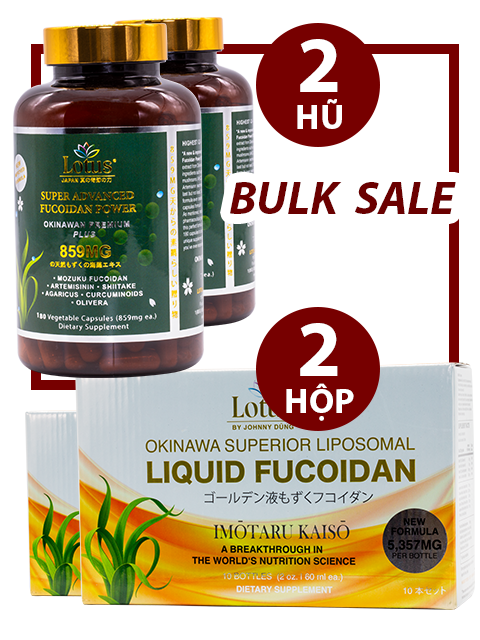 BULK SALE COMBO - SUPER ADVANCED FUCOIDAN 859MG & LIQUID 5,357MG