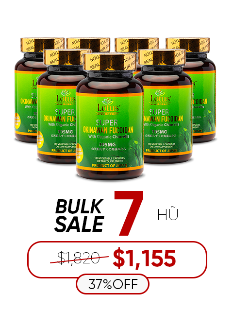 SUPER OKINAWAN FUCOIDAN CHLORELLA 395MG - 180 CAPS フコイダン＆クロレラ