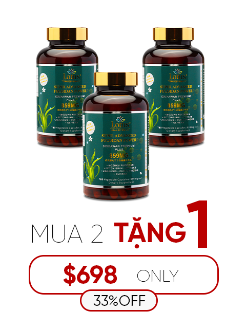 SUPER ADVANCED FUCOIDAN POWER PLUS 859MG - 180 CAPS アルテミシニンの力