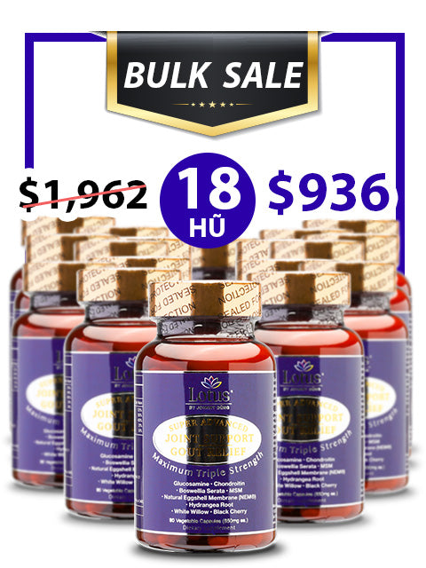 BULK SALE SAVING 18 HŨ - JOINT SUPPORT GOUT RELIEF CHỐNG ĐAU NHỨC XƯƠNG KHỚP
