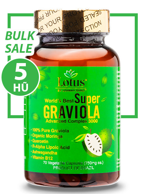 BULK SALE SAVING 5 HŨ - SUPER GRAVIOLA PLUS  3,160MG