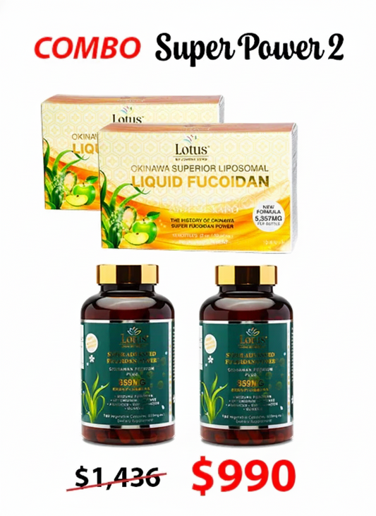 COMBO SUPER POWER 2 - SUPER FUCOIDAN LIQUID & FUCOIDAN 859MG フコイダン×アルテミシニン