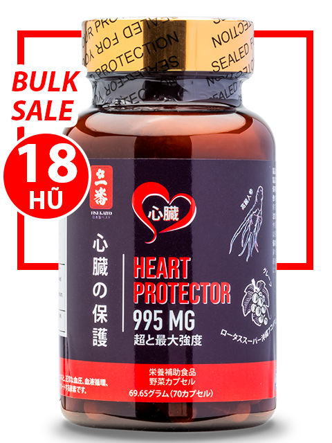 BULK SALE 18 HŨ - DƯỢC THẢO BẢO VỆ TIM HEART PROTECTOR 995MG