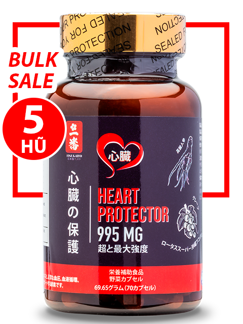 BULK SALE 5 HŨ - DƯỢC THẢO BẢO VỆ TIM HEART PROTECTOR 995MG