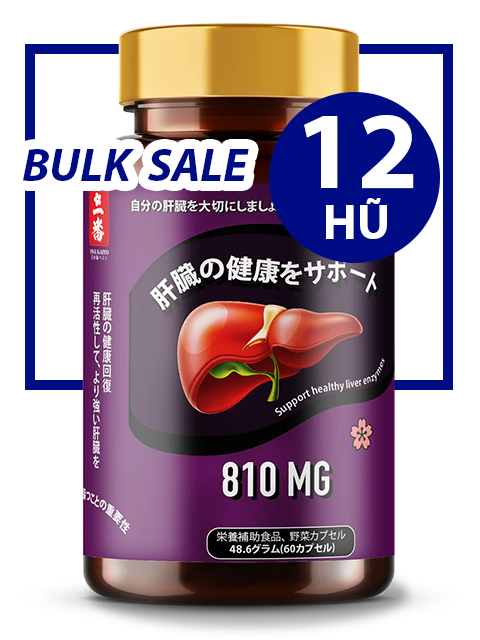 BULK SALE SAVING 12 HŨ - DƯỢC THẢO LIVER SUPPORT YỂM TRỢ LÁ GAN 810MG