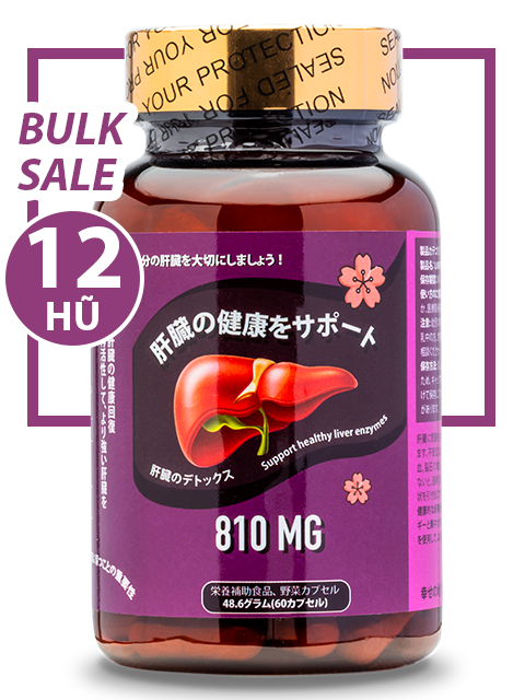 BULK SALE SAVING 12 HŨ - DƯỢC THẢO LIVER SUPPORT YỂM TRỢ LÁ GAN 810MG