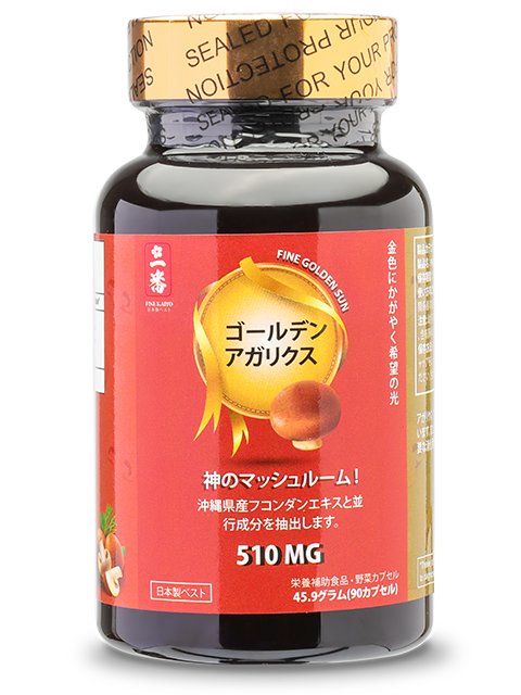 JAPANESE GOLDEN SUN AGARICUS - NẤM VÀNG THÁI DƯƠNG 510MG
