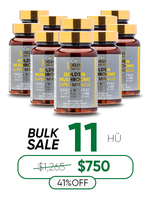 GLUCOSAMINE & 4 GOLDEN JAPANESE MUSHROOMS 日本四大貴重きのこ