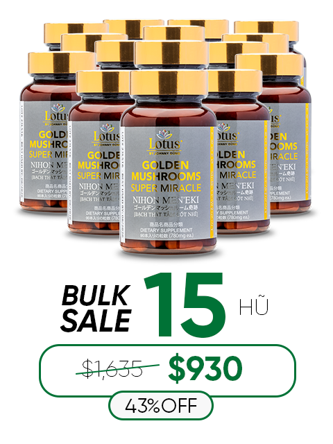 GLUCOSAMINE & 4 GOLDEN JAPANESE MUSHROOMS 日本四大貴重きのこ