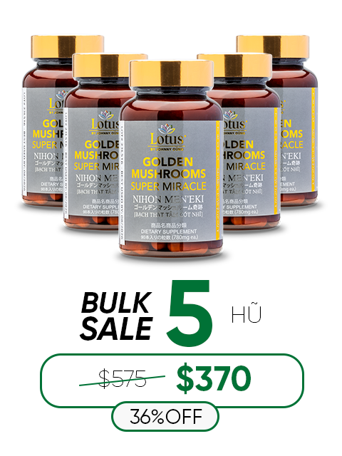 GLUCOSAMINE & 4 GOLDEN JAPANESE MUSHROOMS 日本四大貴重きのこ