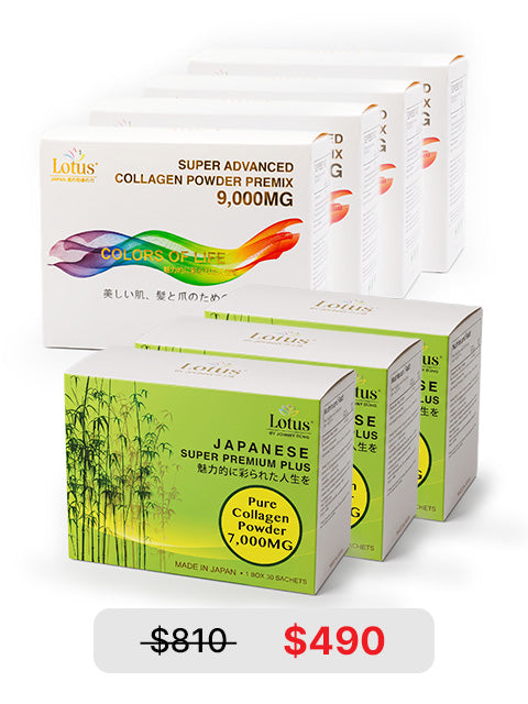 COLLAGEN TREASURES COMBO - SUPER COLLAGEN POWDER 7-BOX COLLECTION  美のコラーゲンセレクション