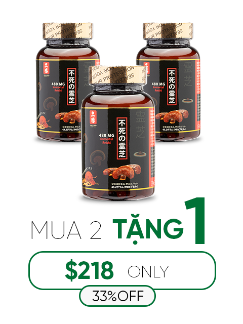 JAPANESE NANO RED REISHI - THUẦN LINH CHI ĐỎ 480MG パワフル赤霊芝