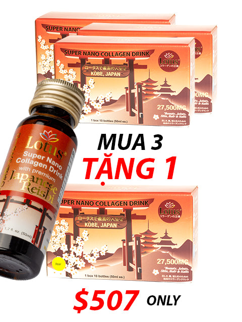 JAPANESE SUPER COLLAGEN REISHI PLUS 27,500MG - HOA ANH ĐÀO SAKURA 桜花エキス