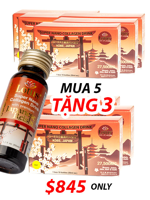 JAPANESE SUPER COLLAGEN REISHI PLUS 27,500MG - HOA ANH ĐÀO SAKURA 桜花エキス