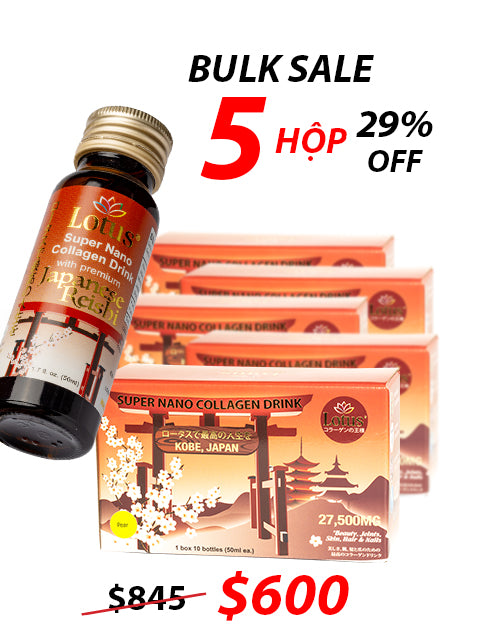 JAPANESE SUPER COLLAGEN REISHI PLUS 27,500MG - HOA ANH ĐÀO SAKURA 桜花エキス
