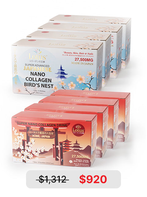 COMBO SAKURA 8 BOX DEAL – SUPER COLLAGEN NANO PLUS 27,500MG 美しい桜