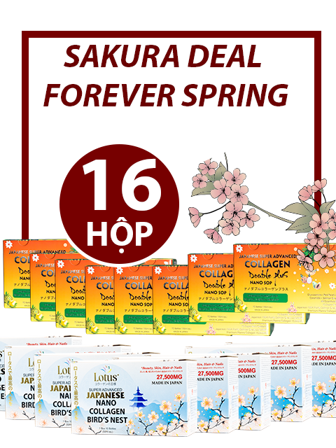 BULK SALE SAKURA DEAL 16 BOXES - FOREVER SPRING SUPER MIX COLLAGEN