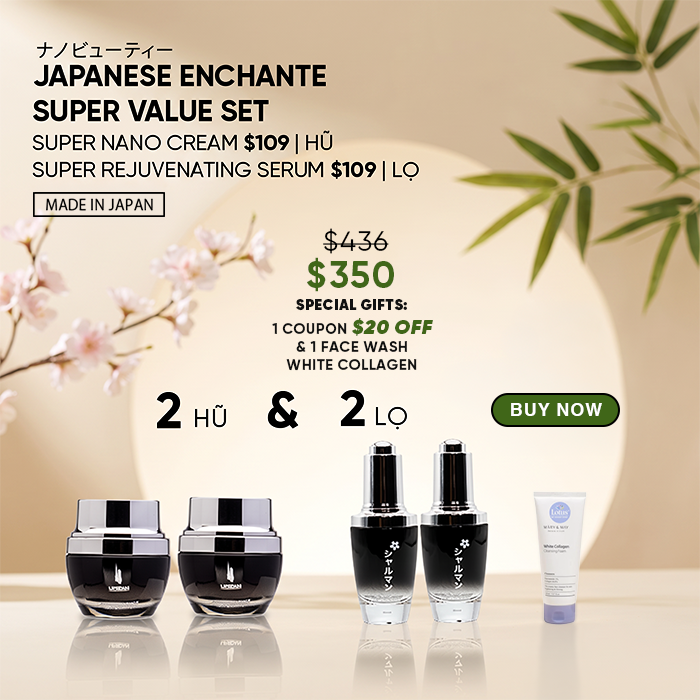 JAPANESE ENCHANTE SUPER VALUE SET - ADVANCED CREAM & SERUM ナノビューティー