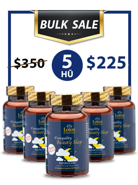 BULK SALE SAVING 5 HŨ - SUPER ADVANCED BEAUTY SLEEP GIÚP NGỦ NGON