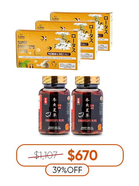 LOTUS COMBO SUPER IMMUNE VITALITY SET 黄金の活力エッセンス