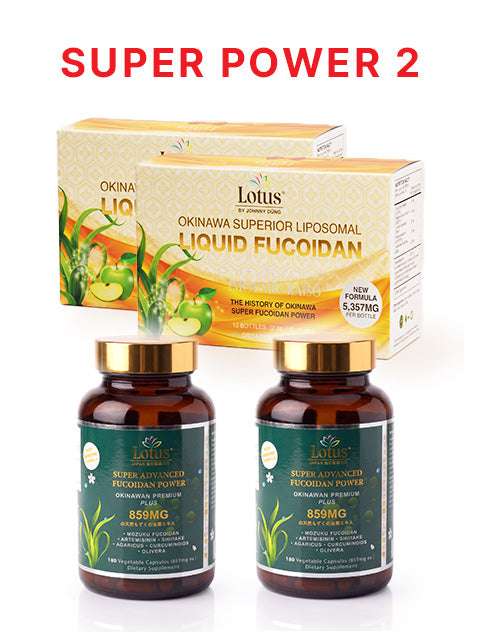 COMBO SUPER POWER 2 - SUPER FUCOIDAN LIQUID & FUCOIDAN 859MG フコイダン×アルテミシニン