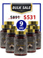 BULK SALE 9 HŨ - JAPANESE BLACK GARLIC & RED CURCUMIN, TỎI ĐEN NGHỆ ĐỎ
