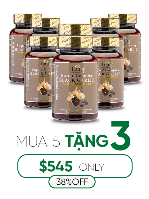 SUPER JAPANESE BLACK GARLIC & RED CURCUMIN - TỎI ĐEN NGHỆ ĐỎ 黒ニンニク赤ウコン